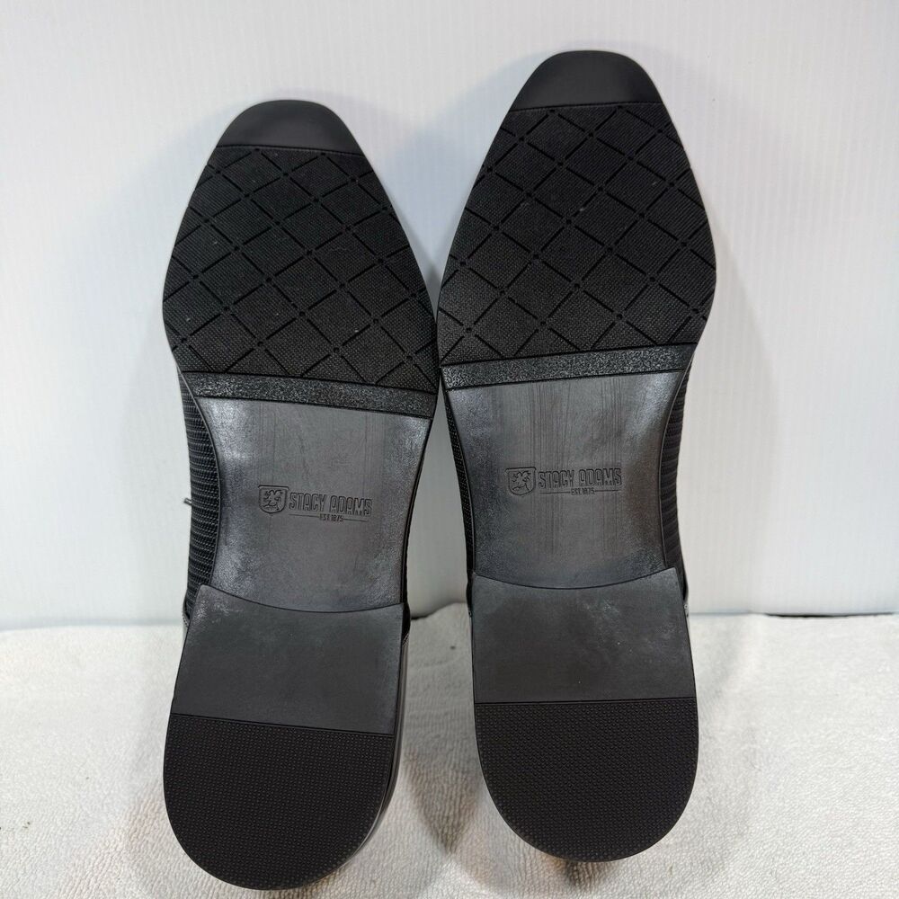 Stacy Adams Pharoah Cap Toe Oxford Shoes Wedding Prom Black Size 14 Wide - Picture 6 of 8